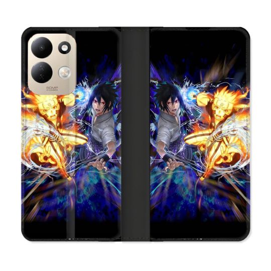 Housse Cuir Portefeuille Pour Xiaomi Redmi 17 4G / 5G Manga Naruto VS