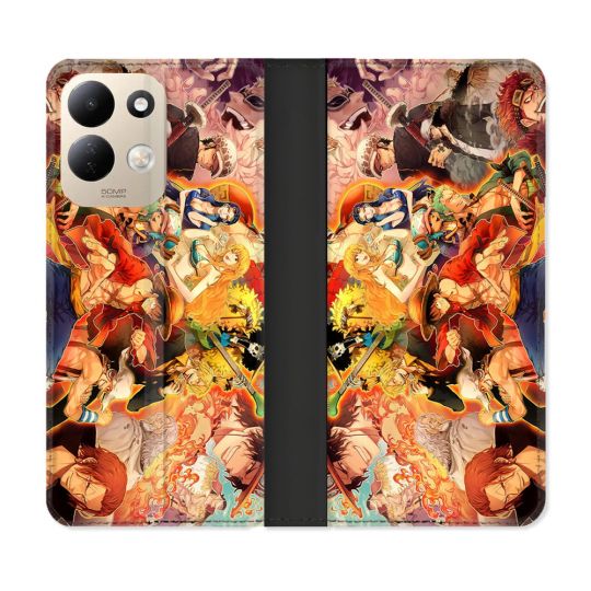 Housse Cuir Portefeuille Pour Xiaomi Redmi 17 4G / 5G Manga One Piece Nakama