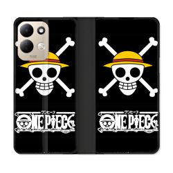 Housse Cuir Portefeuille Pour Xiaomi Redmi 17 4G / 5G Manga One Piece Tete de Mort