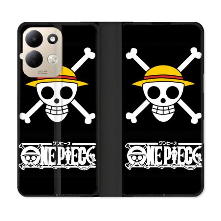 Housse Cuir Portefeuille Pour Xiaomi Redmi 17 4G / 5G Manga One Piece Tete de Mort