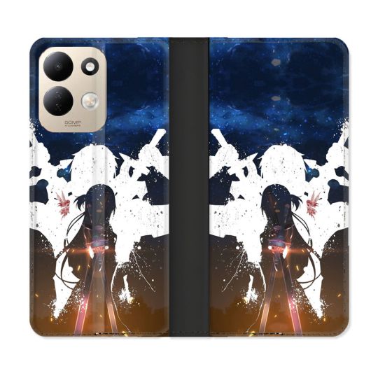 Housse Cuir Portefeuille Pour Xiaomi Redmi 17 4G / 5G Manga SAO sword Art Online Asuna