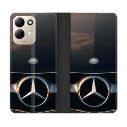 Housse Cuir Portefeuille Pour Xiaomi Redmi 17 4G / 5G Mercedes Calendre