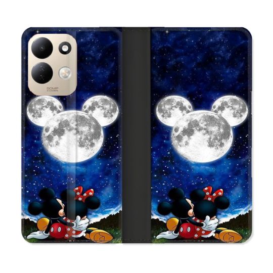 Housse Cuir Portefeuille Pour Xiaomi Redmi 17 4G / 5G Mickey Minnie
