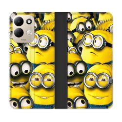 Housse Cuir Portefeuille Pour Xiaomi Redmi 17 4G / 5G Minions Groupe