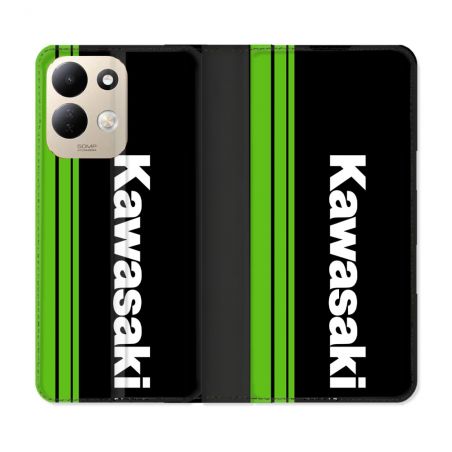 Housse Cuir Portefeuille Pour Xiaomi Redmi 17 4G / 5G Moto Kawasaki