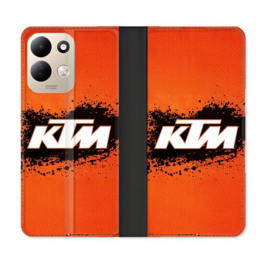 Housse Cuir Portefeuille Pour Xiaomi Redmi 17 4G / 5G Moto KTM