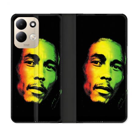 Housse Cuir Portefeuille Pour Xiaomi Redmi 17 4G / 5G Musique Bob Marley 2