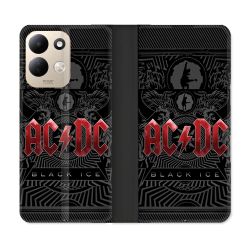 Housse Cuir Portefeuille Pour Xiaomi Redmi 17 4G / 5G Musique Rock ACDC Rouge