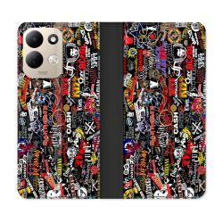 Housse Cuir Portefeuille Pour Xiaomi Redmi 17 4G / 5G Musique Rock Groupe