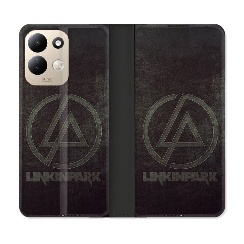 Housse Cuir Portefeuille Pour Xiaomi Redmi 17 4G / 5G Musique Rock Linkin Park