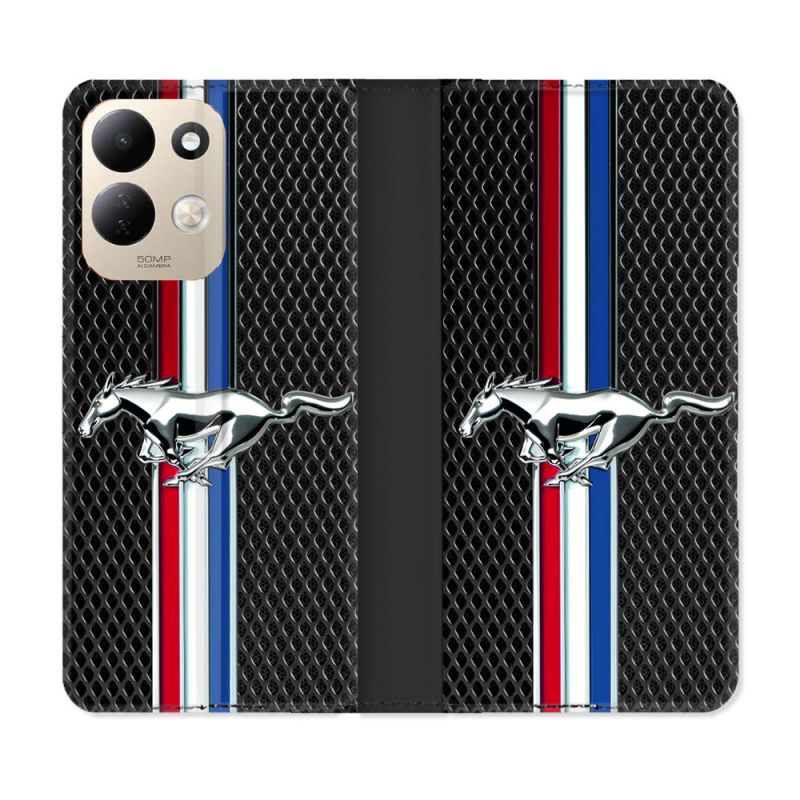 Housse Cuir Portefeuille Pour Xiaomi Redmi 17 4G / 5G Mustang