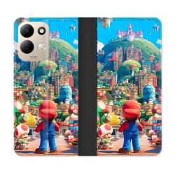 Housse Cuir Portefeuille Pour Xiaomi Redmi 17 4G / 5G Nintendo World