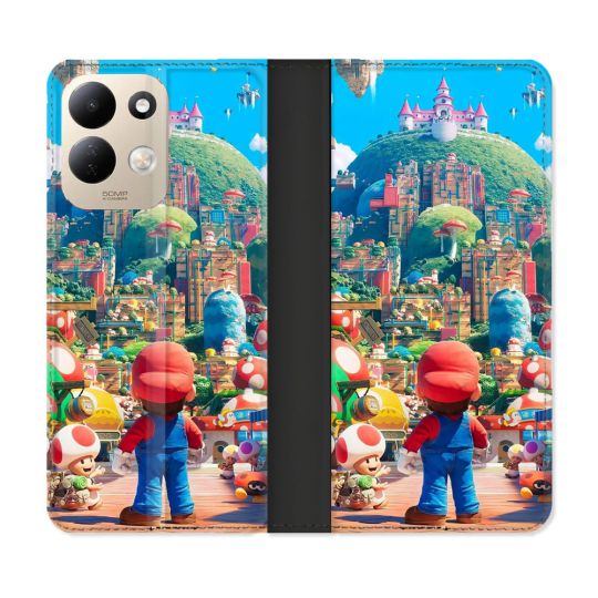 Housse Cuir Portefeuille Pour Xiaomi Redmi 17 4G / 5G Nintendo World