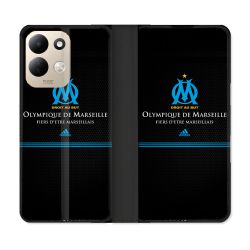 Housse Cuir Portefeuille Pour Xiaomi Redmi 17 4G / 5G Olympique Marseille OM Fier etre Marseillais