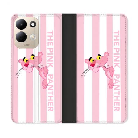 Housse Cuir Portefeuille Pour Xiaomi Redmi 17 4G / 5G Panthere Rose