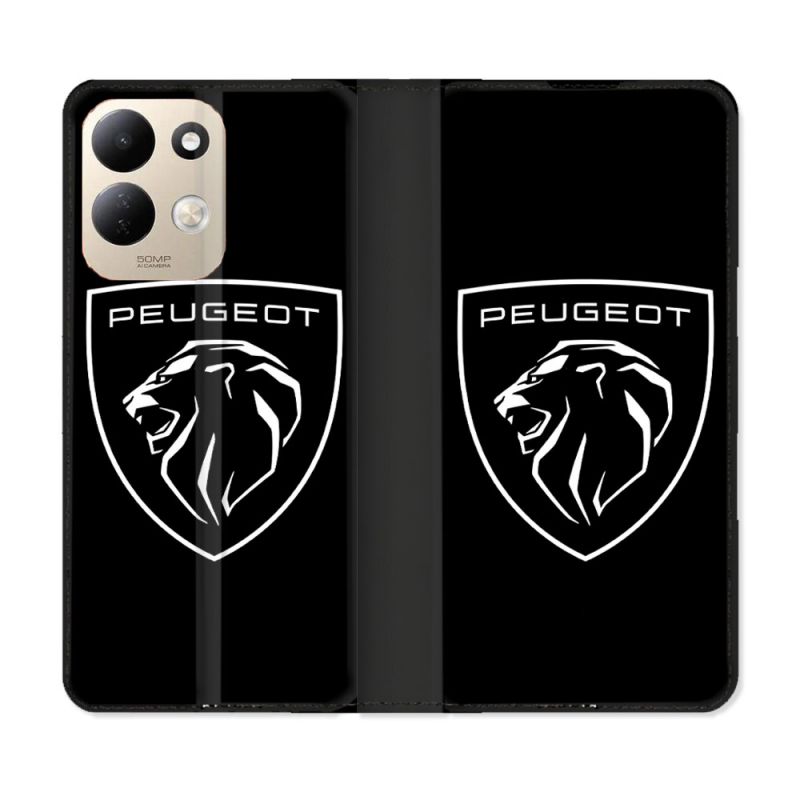 Housse Cuir Portefeuille Pour Xiaomi Redmi 17 4G / 5G Peugeot