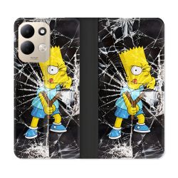 Housse Cuir Portefeuille Pour Xiaomi Redmi 17 4G / 5G Simpson Bart