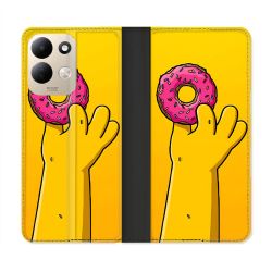 Housse Cuir Portefeuille Pour Xiaomi Redmi 17 4G / 5G Simpson Donuts