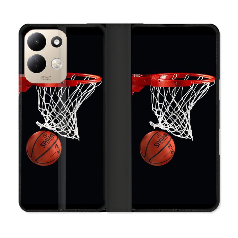 Housse Cuir Portefeuille Pour Xiaomi Redmi 17 4G / 5G Sport Basket Panier