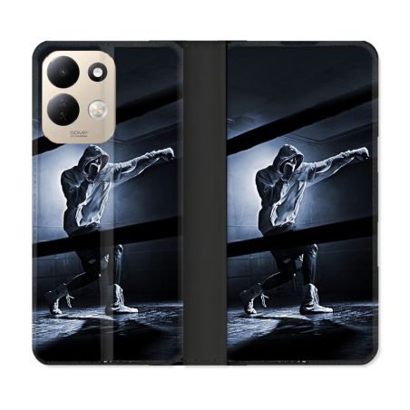 Housse Cuir Portefeuille Pour Xiaomi Redmi 17 4G / 5G Sport Boxe Poing