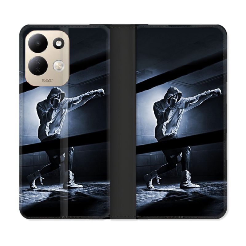 Housse Cuir Portefeuille Pour Xiaomi Redmi 17 4G / 5G Sport Boxe Poing