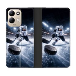 Housse Cuir Portefeuille Pour Xiaomi Redmi 17 4G / 5G Sport Hockey sur Glace
