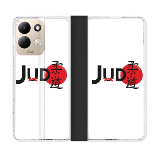 Housse Cuir Portefeuille Pour Xiaomi Redmi 17 4G / 5G Sport Judo Logo