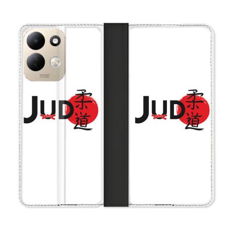 Housse Cuir Portefeuille Pour Xiaomi Redmi 17 4G / 5G Sport Judo Logo