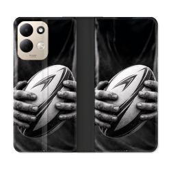 Housse Cuir Portefeuille Pour Xiaomi Redmi 17 4G / 5G Sport Rugby Ballon Moderne