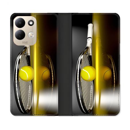 Housse Cuir Portefeuille Pour Xiaomi Redmi 17 4G / 5G Sport Tennis Reflet