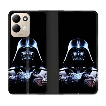 Housse Cuir Portefeuille Pour Xiaomi Redmi 17 4G / 5G Star Wars - Dark Vador Noir