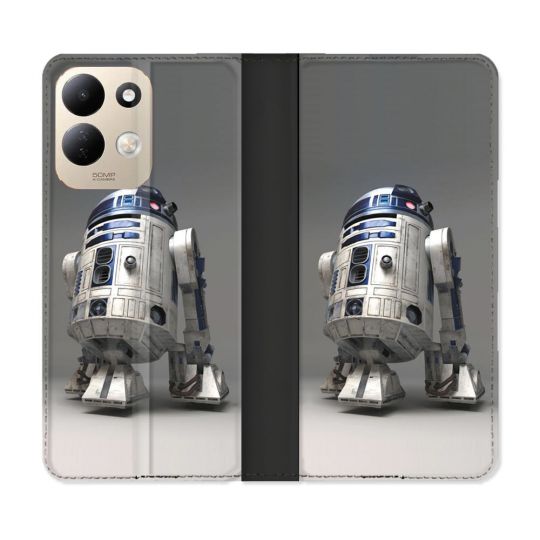 Housse Cuir Portefeuille Pour Xiaomi Redmi 17 4G / 5G Star Wars - R2D2