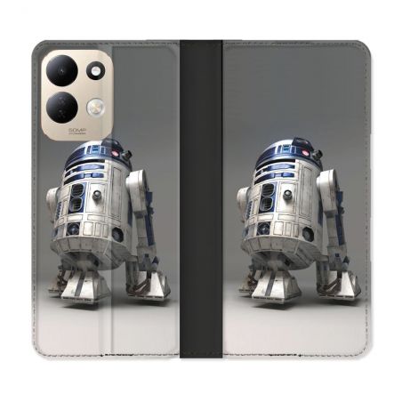 Housse Cuir Portefeuille Pour Xiaomi Redmi 17 4G / 5G Star Wars - R2D2