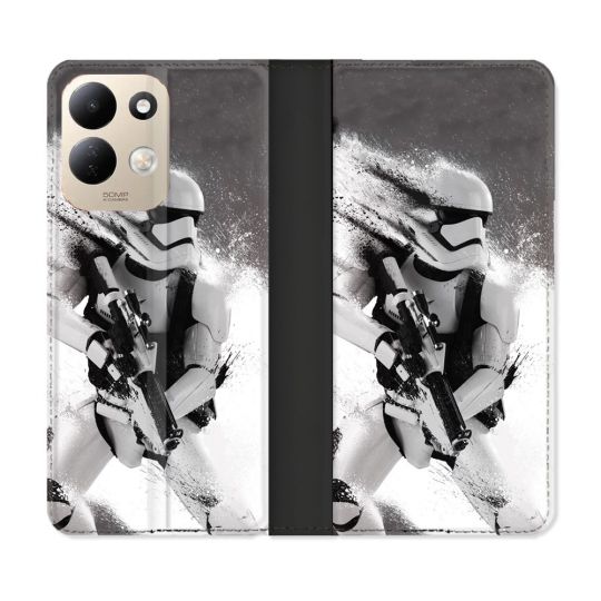Housse Cuir Portefeuille Pour Xiaomi Redmi 17 4G / 5G Star Wars - Trooper