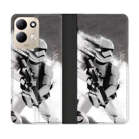 Housse Cuir Portefeuille Pour Xiaomi Redmi 17 4G / 5G Star Wars - Trooper