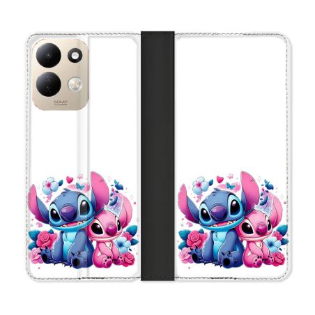 Housse Cuir Portefeuille Pour Xiaomi Redmi 17 4G / 5G Stitch Love