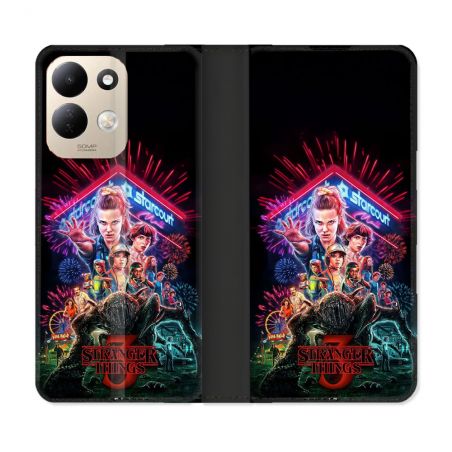 Housse Cuir Portefeuille Pour Xiaomi Redmi 17 4G / 5G Stranger Things Affiche 3