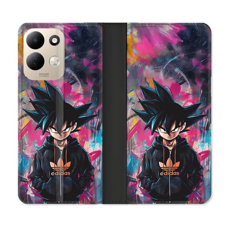 Housse Cuir Portefeuille Pour Xiaomi Redmi 17 4G / 5G Street Art Sangoku