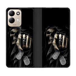 Housse Cuir Portefeuille Pour Xiaomi Redmi 17 4G / 5G Tete de Mort Your Next