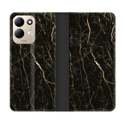 Housse Cuir Portefeuille Pour Xiaomi Redmi 17 4G / 5G Texture Marbre Noir