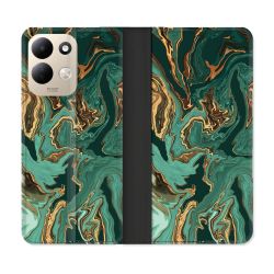 Housse Cuir Portefeuille Pour Xiaomi Redmi 17 4G / 5G Texture Marbre Vert