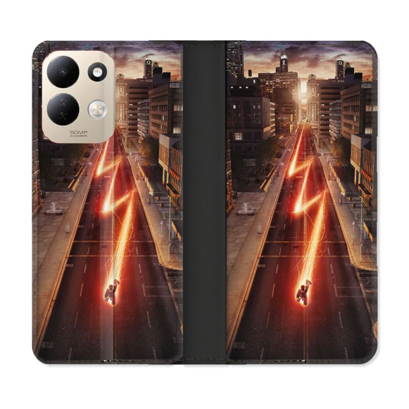 Housse Cuir Portefeuille Pour Xiaomi Redmi 17 4G / 5G The Flash City