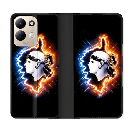 Housse Cuir Portefeuille Pour Xiaomi Redmi 17 4G / 5G Voyage Corse Brillante