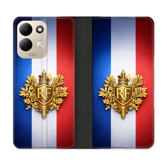 Housse Cuir Portefeuille Pour Xiaomi Redmi 17 4G / 5G Voyage Drapeau France