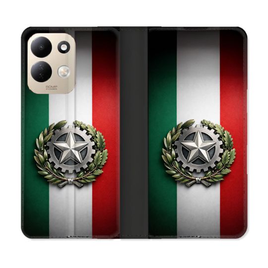 Housse Cuir Portefeuille Pour Xiaomi Redmi 17 4G / 5G Voyage Drapeau Italie
