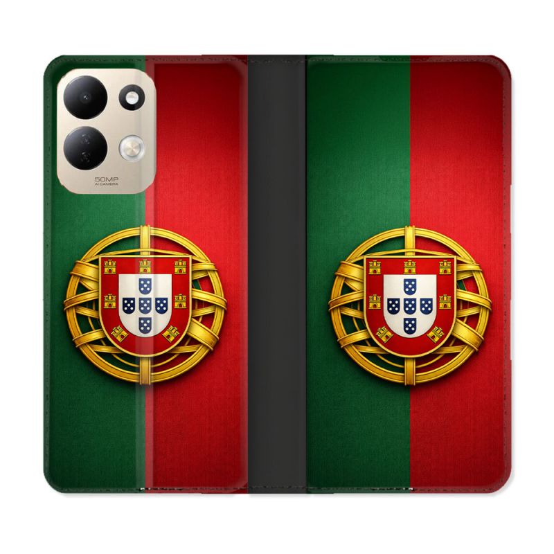 Housse Cuir Portefeuille Pour Xiaomi Redmi 17 4G / 5G Voyage Drapeau Portugal