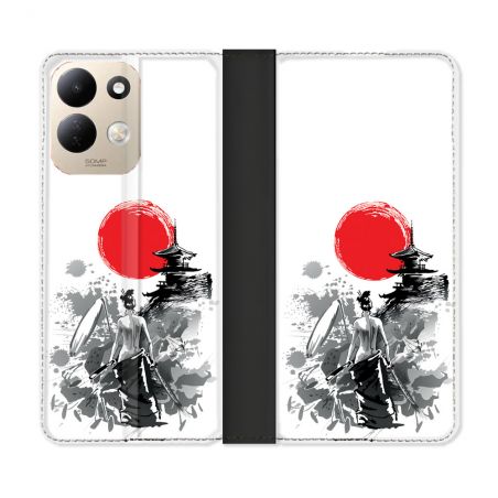 Housse Cuir Portefeuille Pour Xiaomi Redmi 17 4G / 5G Voyage Japon Femme