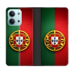 Housse Cuir Portefeuille Pour Xiaomi Redmi 17C 5G Voyage Drapeau Portugal
