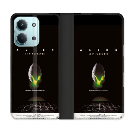 Housse Cuir Portefeuille Pour Xiaomi Redmi 17C 5G Alien Affiche