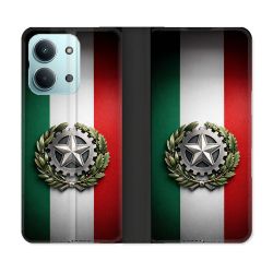 Housse Cuir Portefeuille Pour Xiaomi Redmi 17C 5G Voyage Drapeau Italie